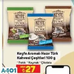 KEYFE AROMALI HAZIR TÜRK KAHVESİ ÇEŞİTLERİ 100 G